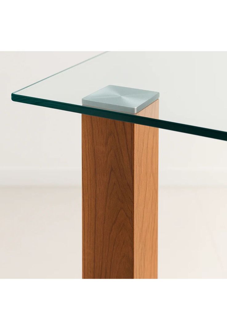 Mesa de comedor vidrio Quadra 120x80-5