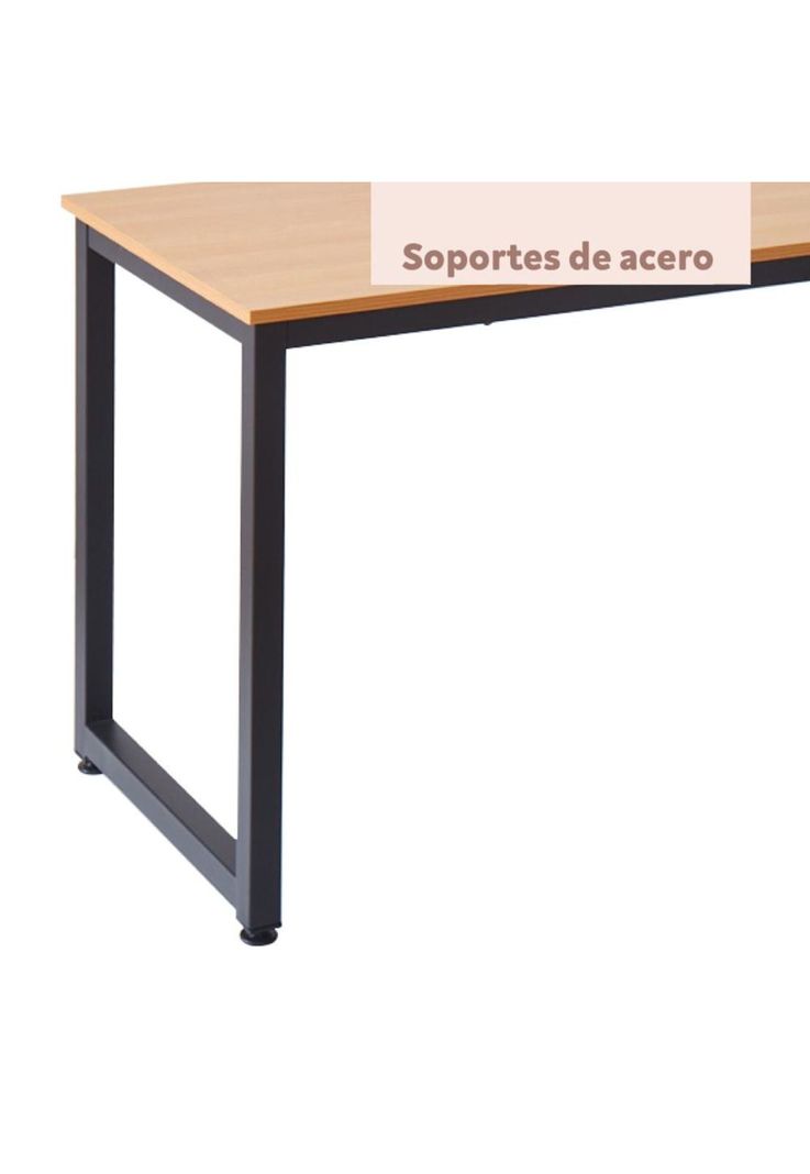 Escritorio Industrial Home Office - Madera Clara-6