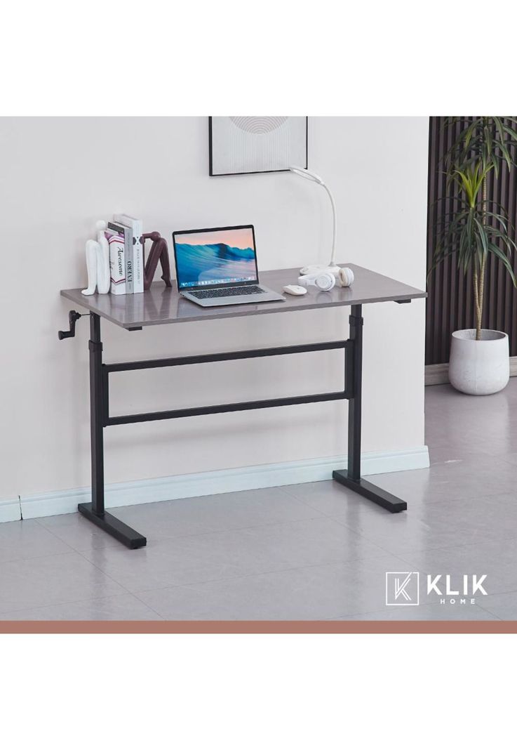 Escritorio de trabajo con altura regulable standing desk - Gris-1