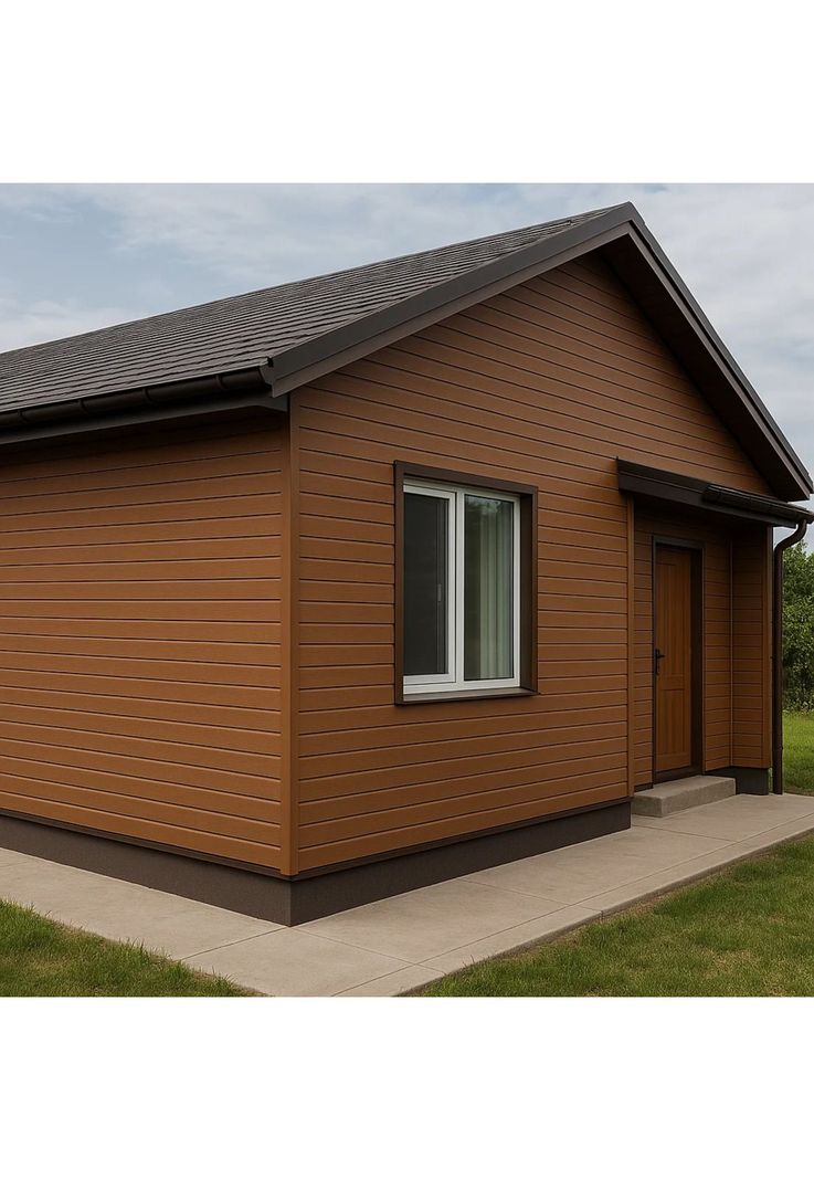Pack de 5 Revestimientos Siding WPC exterior Color Madera-2