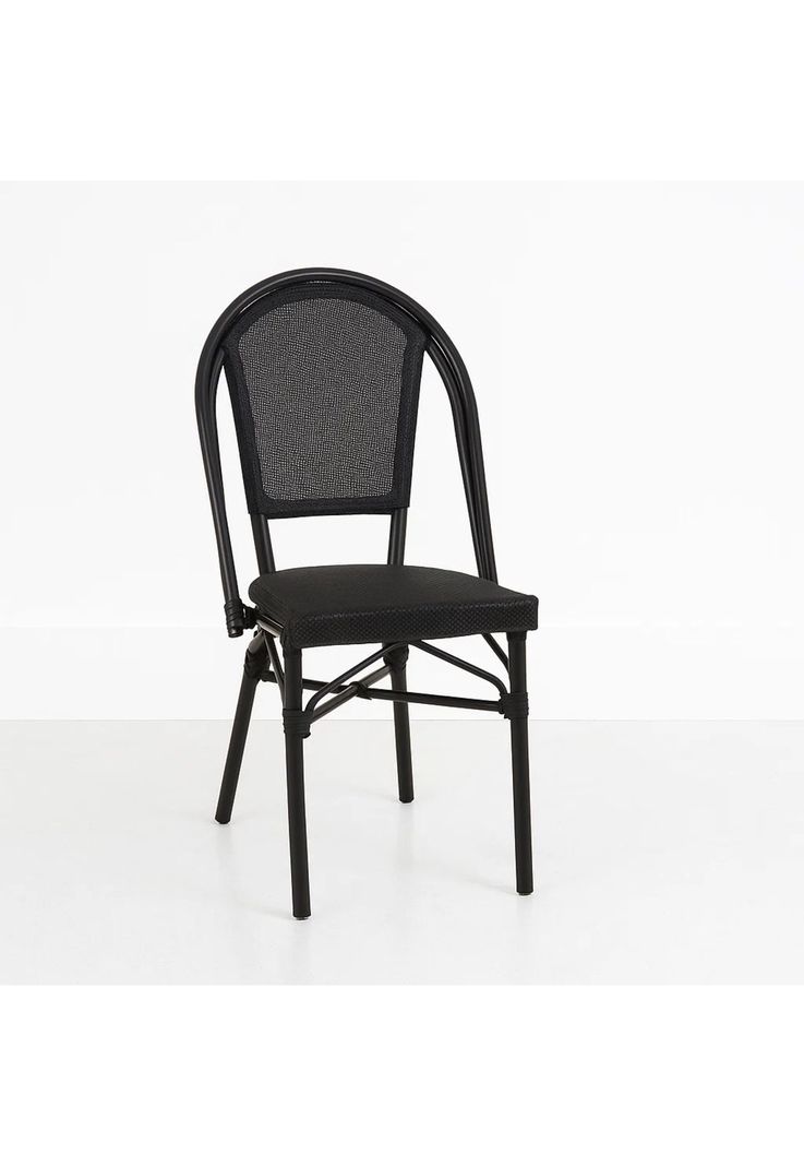 Silla Bistro Parisina Textileno - Negro