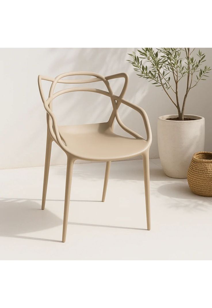 Silla de Terraza o comedor Master - Beige-1