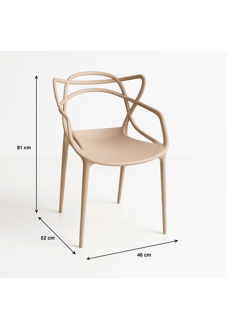 Silla de Terraza o comedor Master - Beige-3