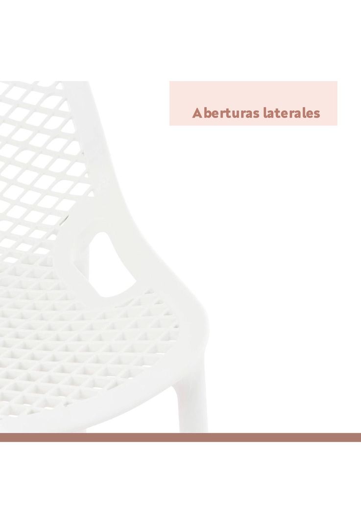 Pack de 4 Taburetes Piso de Bar Terraza Exterior Air Berlín-5