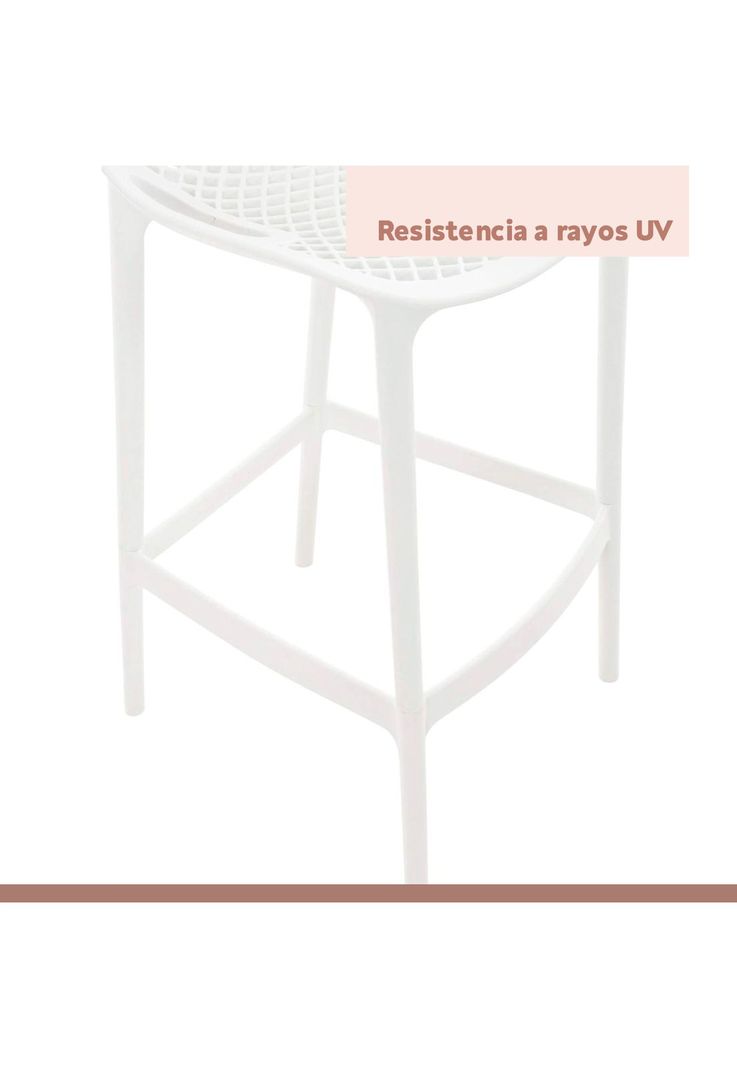 Pack de 4 Taburetes Piso de Bar Terraza Exterior Air Berlín-6