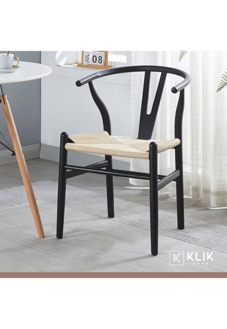 Pack 2 Sillas Wishbone Madera - Negra-7