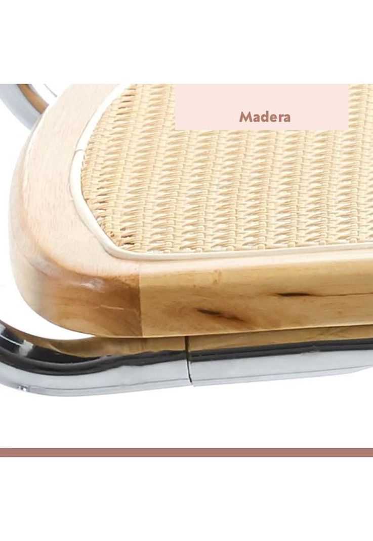 Comedor Mesa redonda de vidrio Cross 120cm + 5 Sillas Breuer madera-6