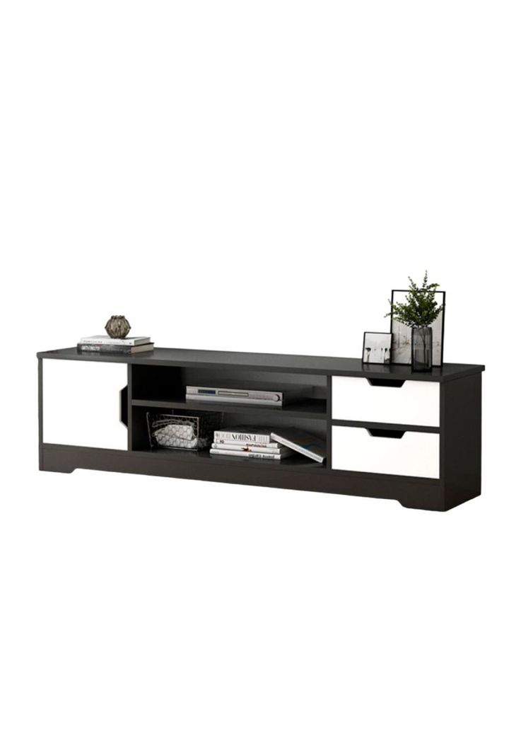 Rack de TV o Buffet con Cajones Night Black-0
