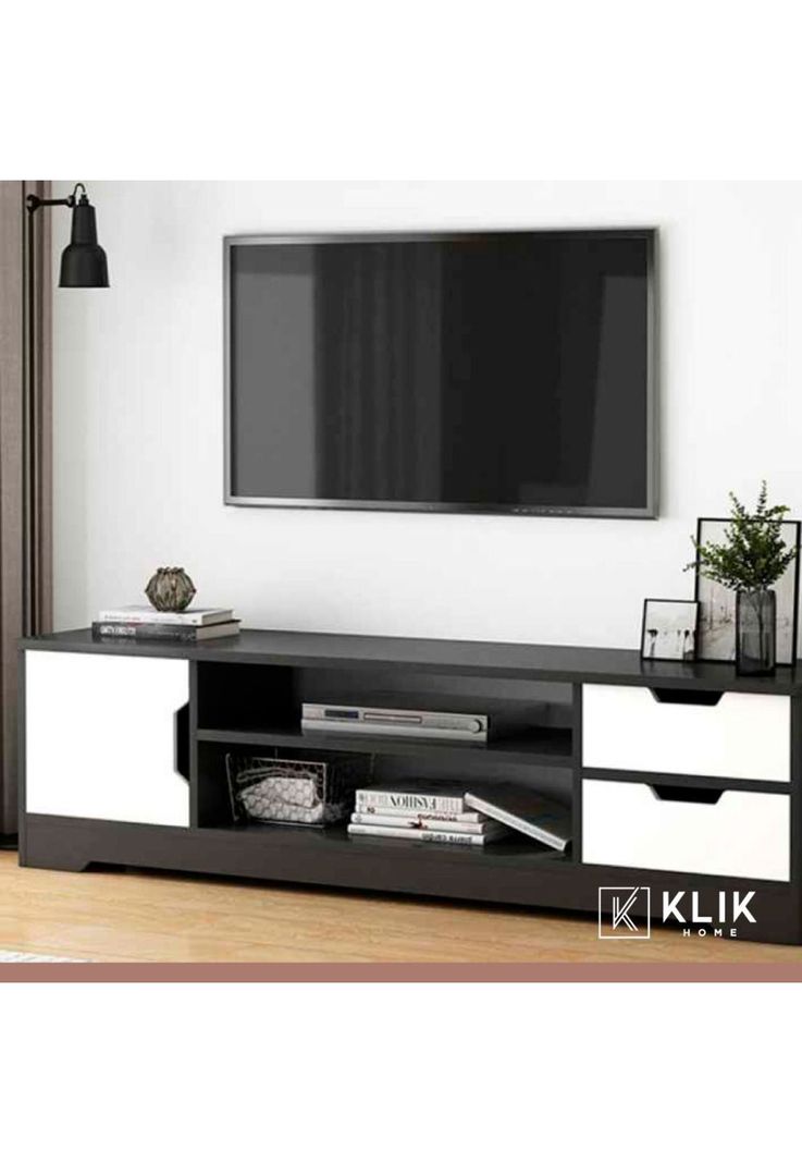 Rack de TV o Buffet con Cajones Night Black-1