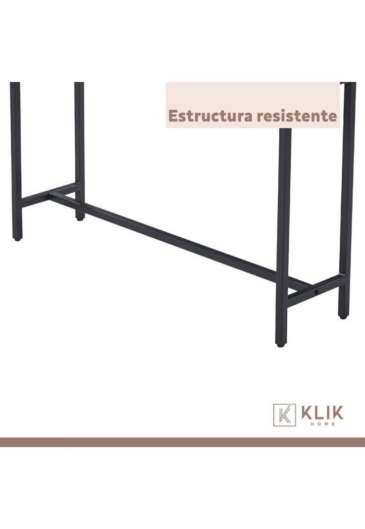 Mesa de Arrimo o Bar Alta Rustik - Madera Oscura Walnut-6