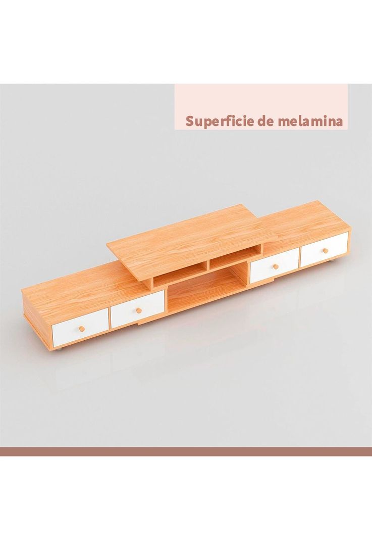 Rack TV Extendible Cuatro Cajones-4