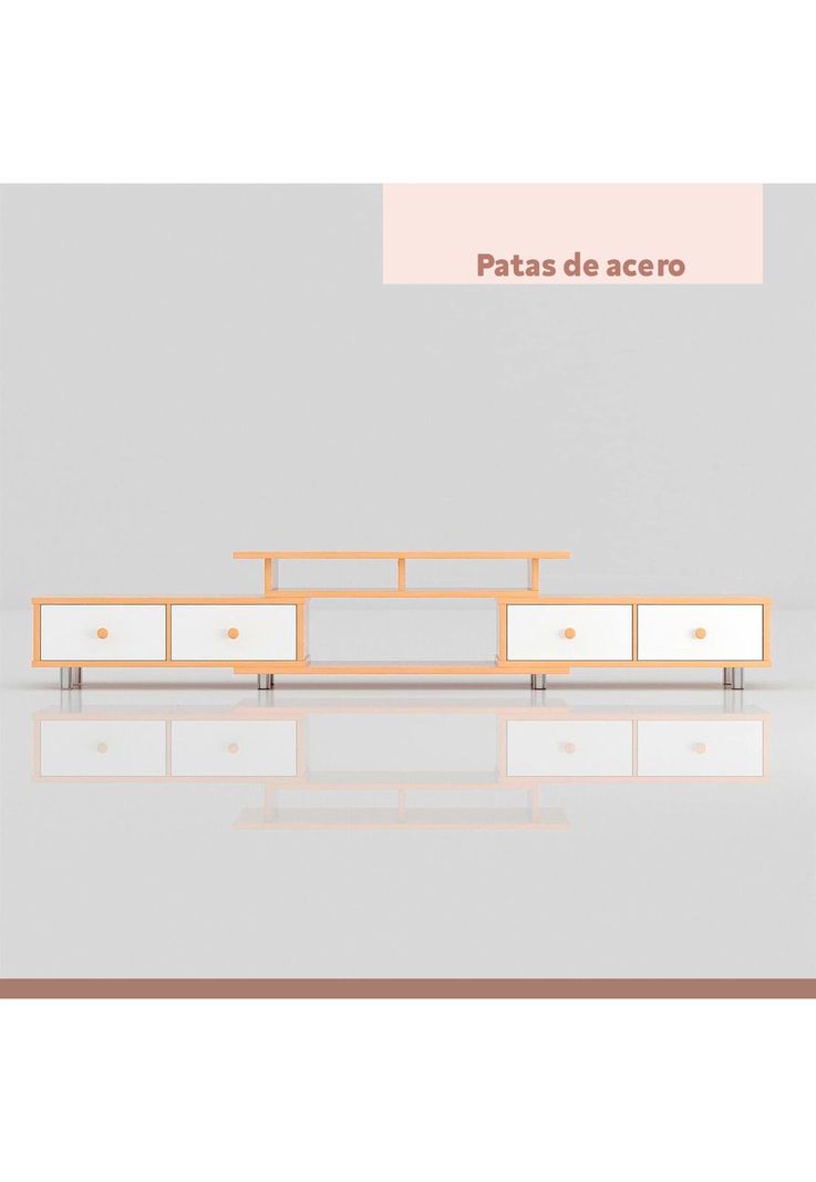 Rack TV Extendible Cuatro Cajones-6