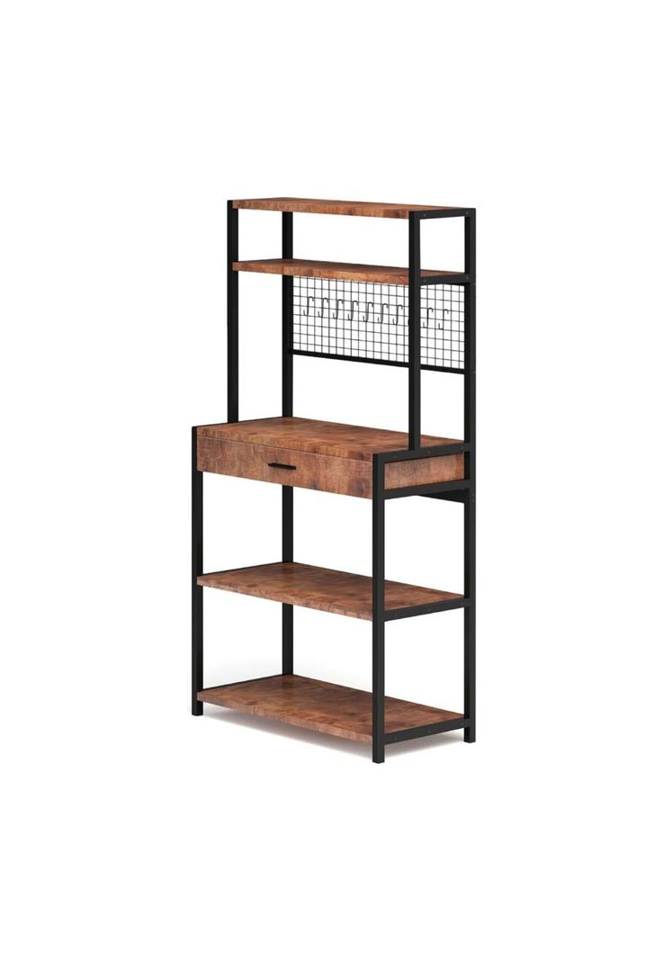 Rack organizador alto con cajón para cocina-0