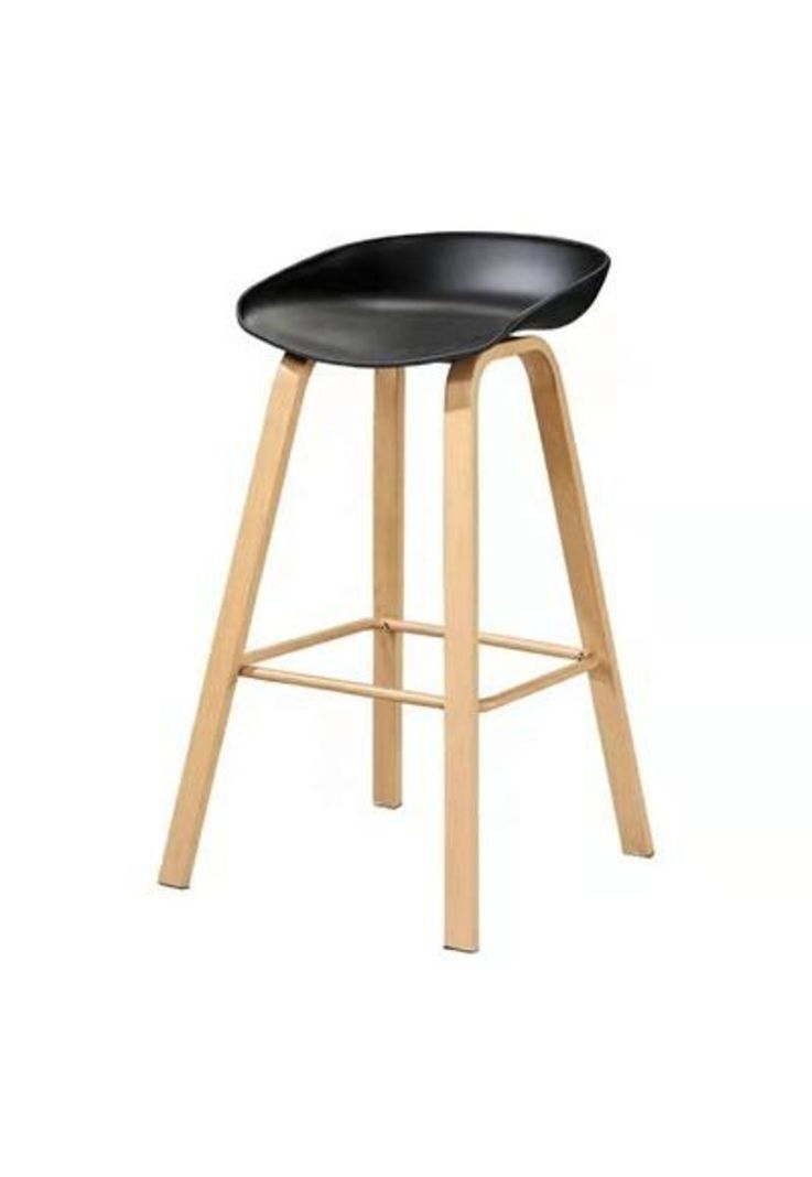 Taburete Piso Bar Nordic - Negro-0