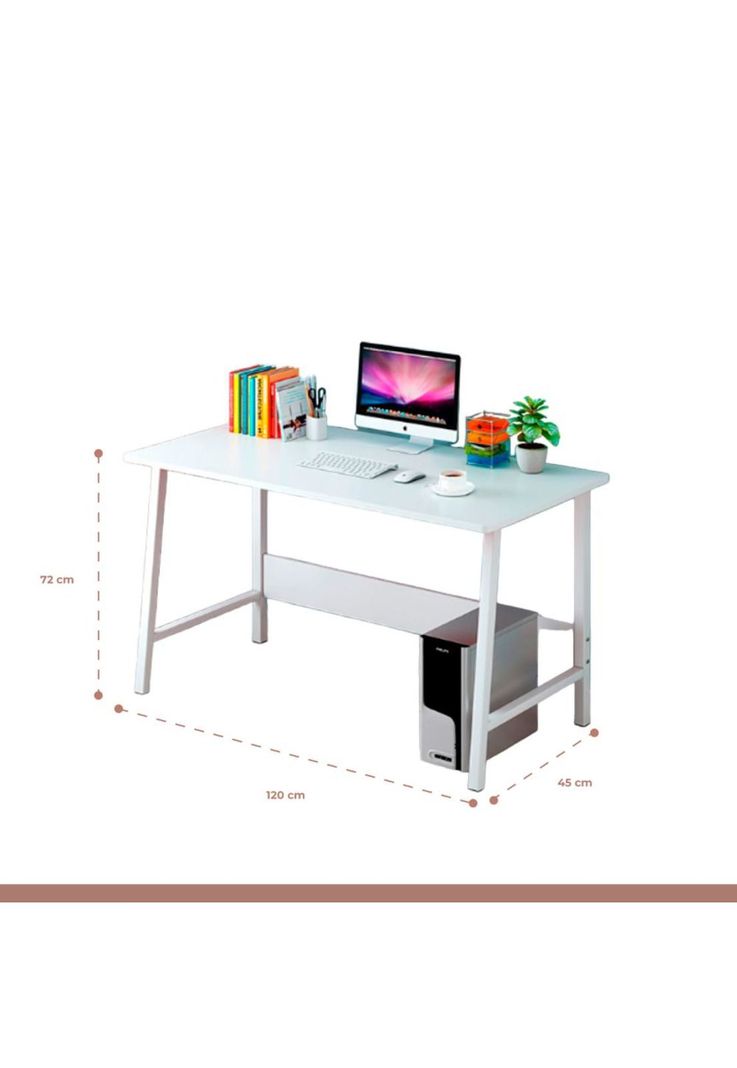 Escritorio Home Office Blanco Simply-3