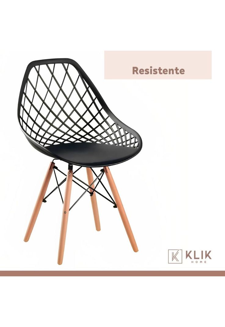 Silla Eames Enrejada Mesh - Negra-6