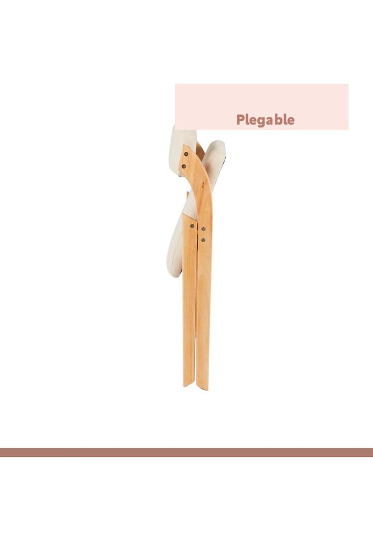 Pack de 2 Sillas Betlahem de madera plegable acolchada - Beige-5