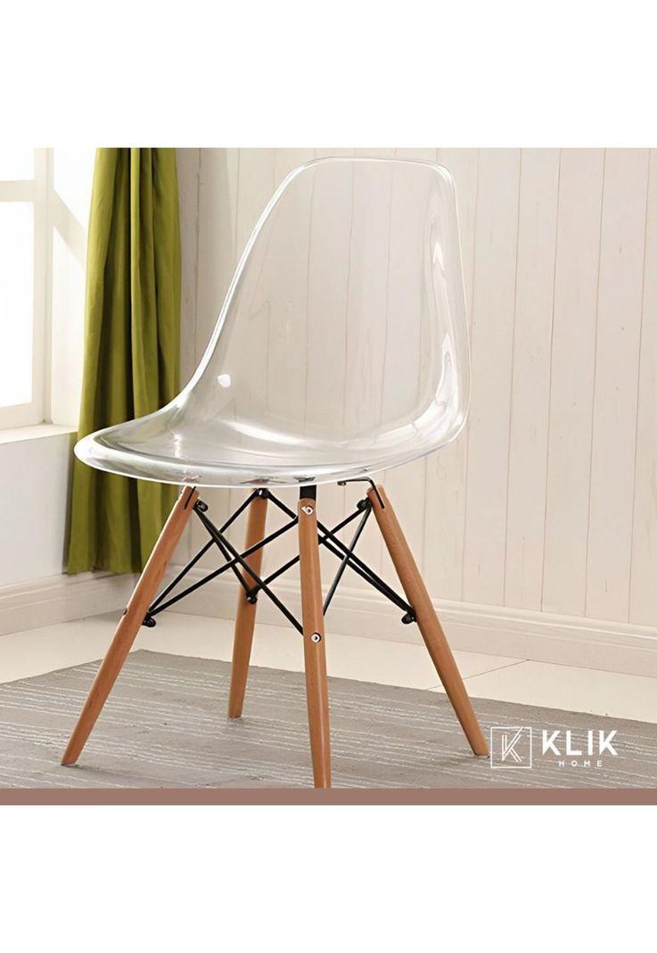 Pack de 4 Sillas Eames Transparentes-7
