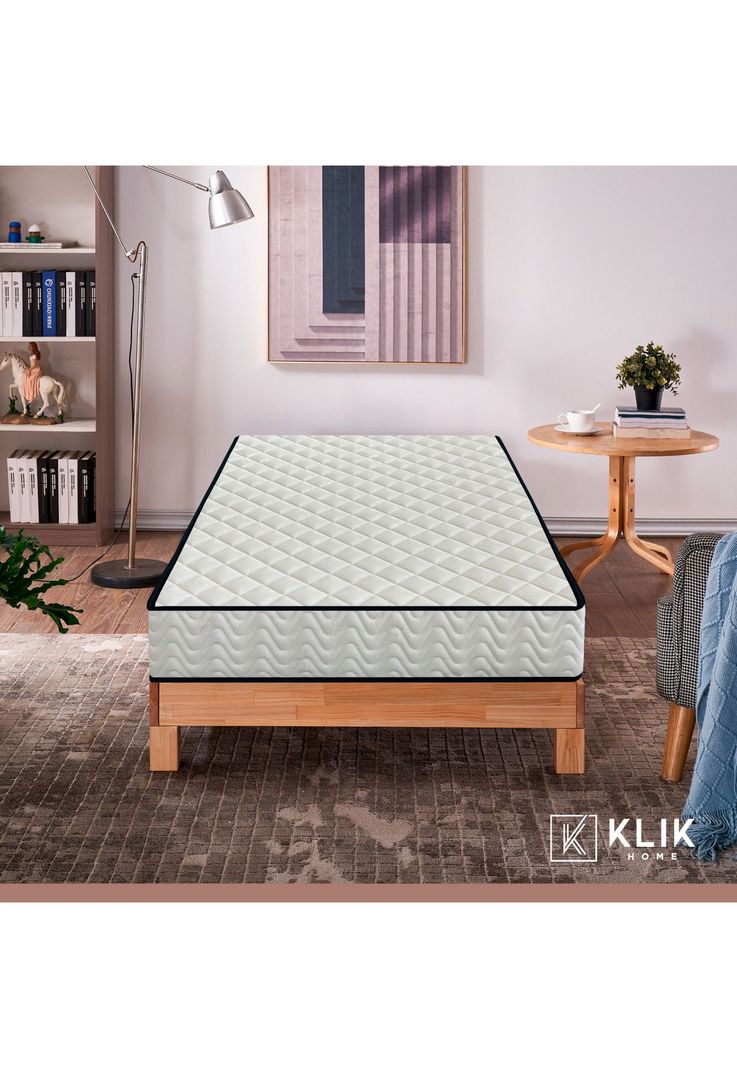 Colchón KLIK Home Primera Capa Foam y Resortes Pocket Spring 1.5 Plaza-1