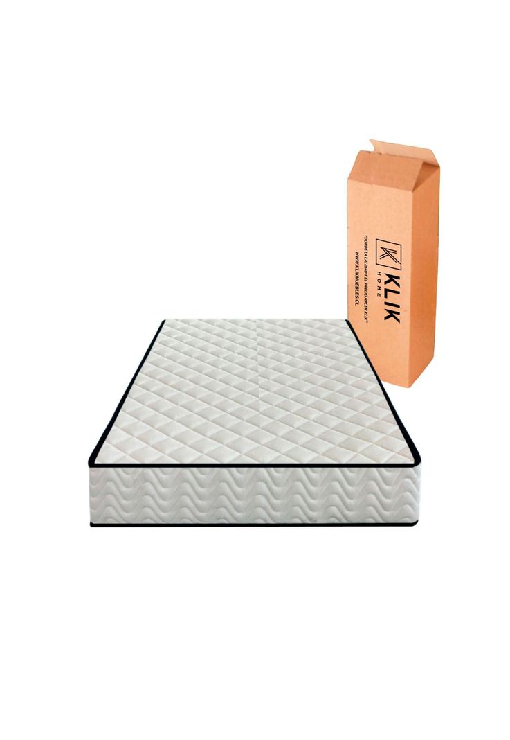 Colchón KLIK Home Primera Capa Foam y Resortes Pocket Spring 1.5 Plaza-0