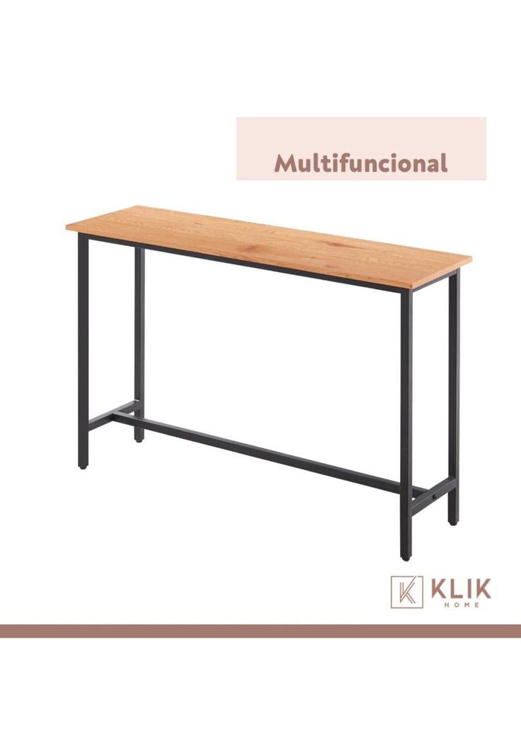 Mesa de Arrimo o Bar Alta Rustik - Madera Clara-5