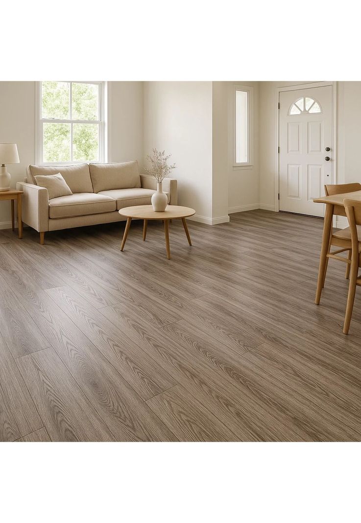 Pack de 12 Pisos Vinilico SPC Color Gris Oscuro-1