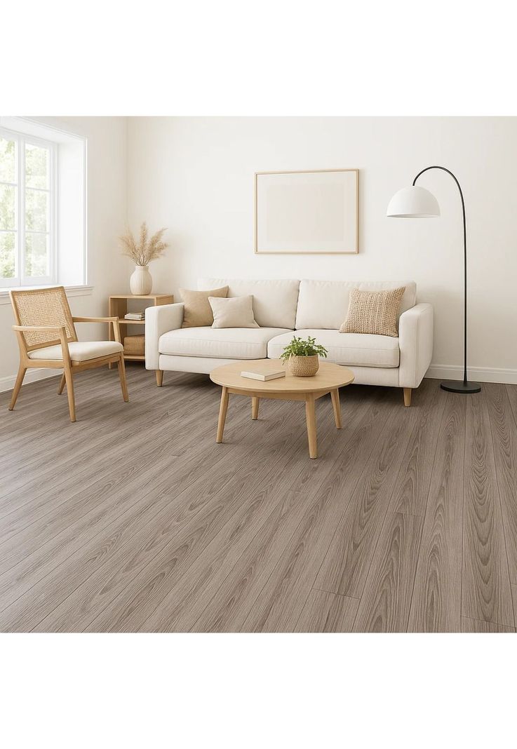Pack de 12 Pisos Vinilico SPC Color Gris Oscuro-2