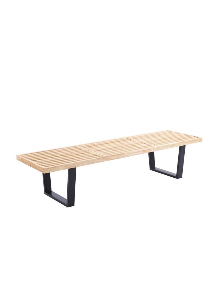 Banqueta de Madera y Metal George Nelson 160cm-0