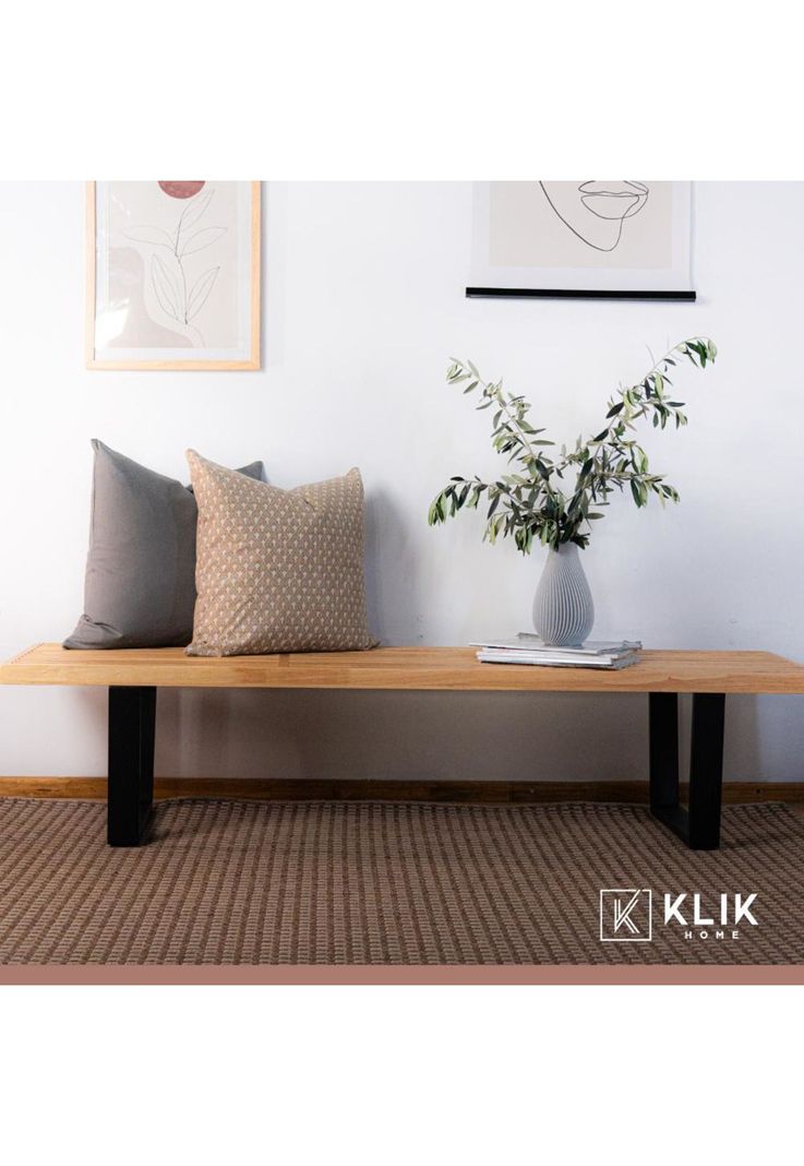 Banqueta de Madera y Metal George Nelson 160cm-1