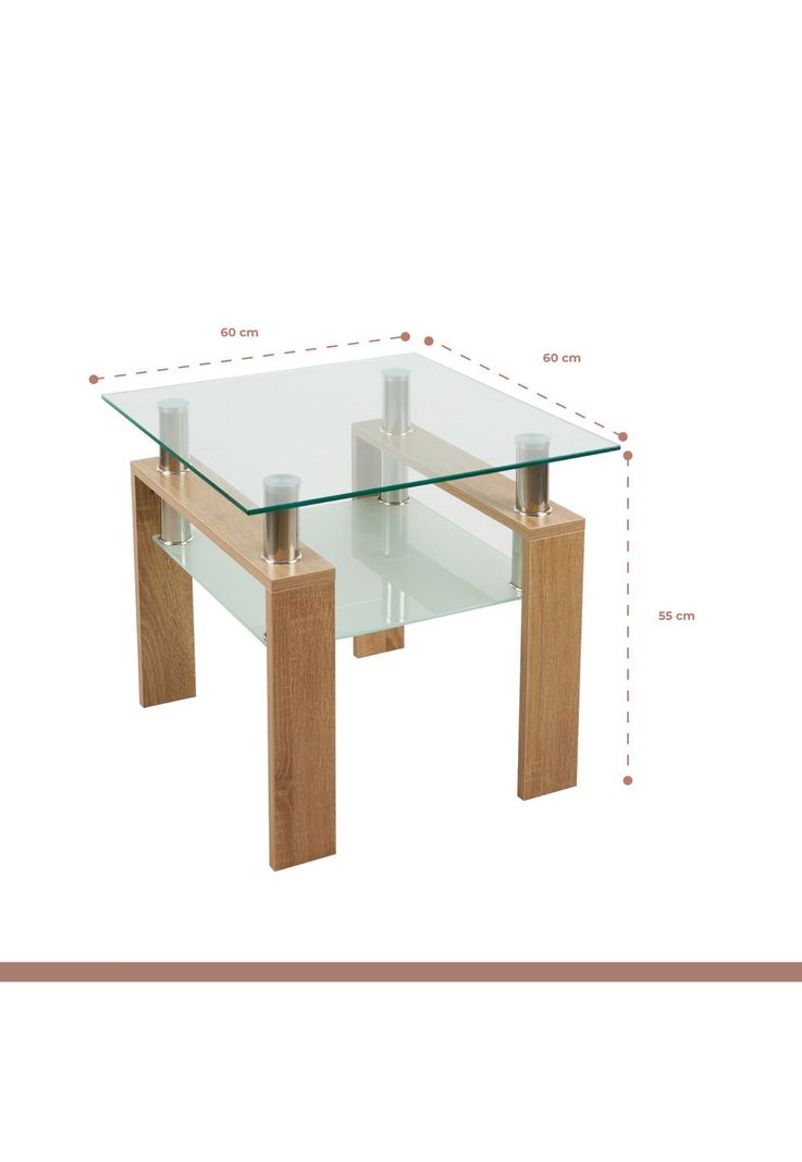 Mesa lateral moderna madera y vidrio-3