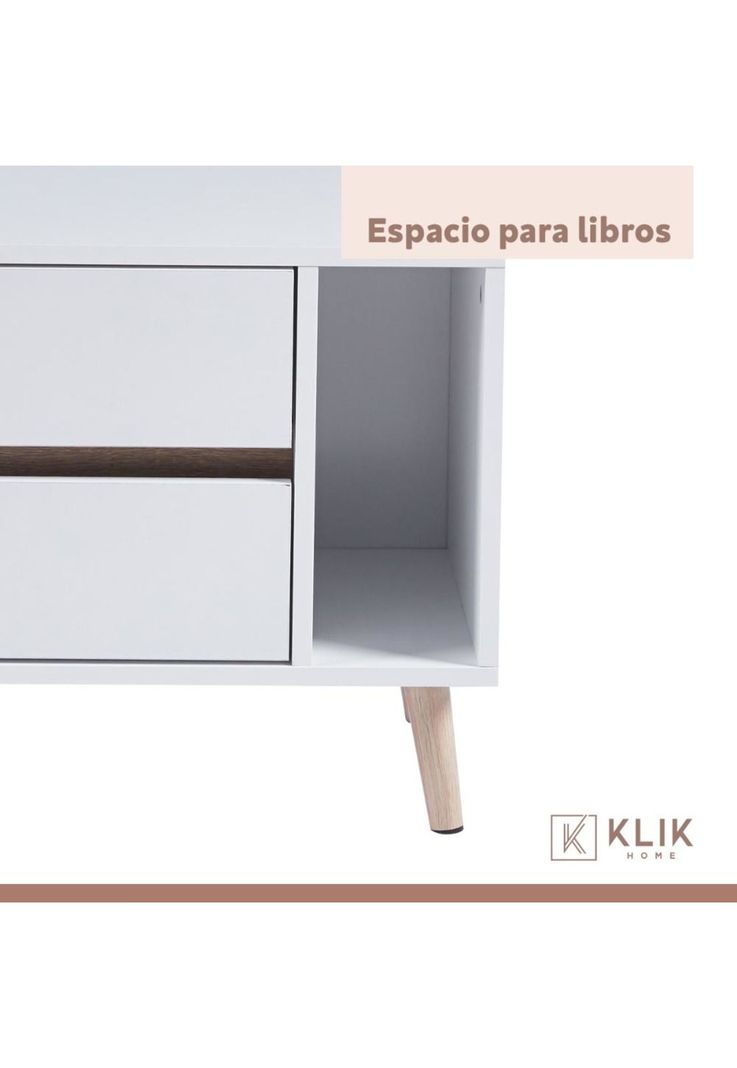 Pack de 2 Veladores Nordic Elegance Blanco-5