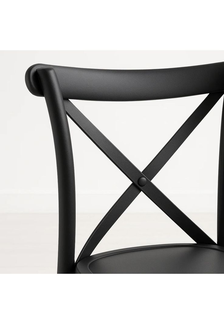 Silla Crossback Danubio de Terraza Exterior o Comedor - Negra-5