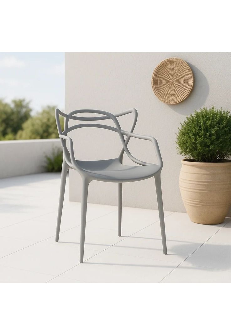 Silla de Terraza o comedor Master - Gris-1