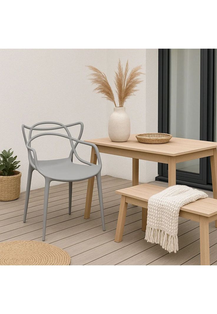Silla de Terraza o comedor Master - Gris-2