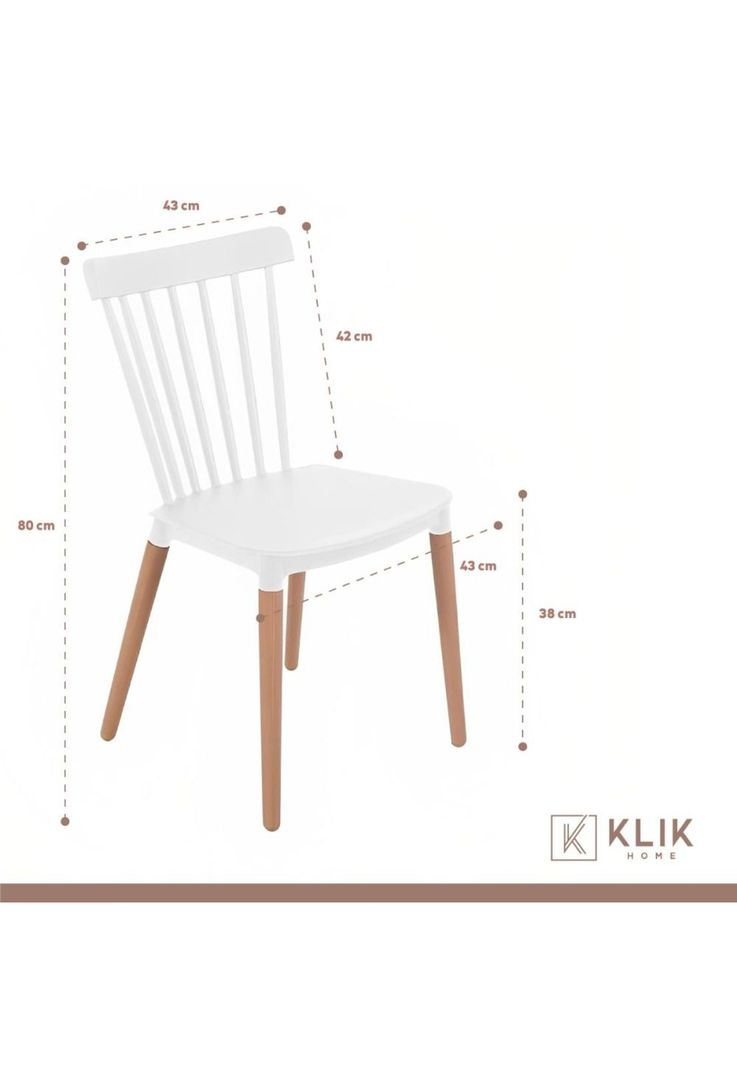 Comedor Mesa Eames Redonda vidrio 100cm + 4 Sillas Windsor Blancas-5