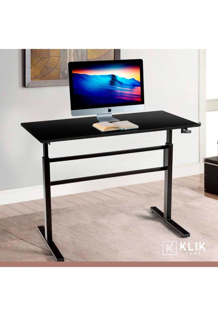 Escritorio de trabajo con altura regulable standing desk - Negro-7