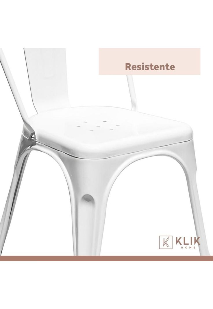 Pack de 4 sillas Tolix Blancas-6