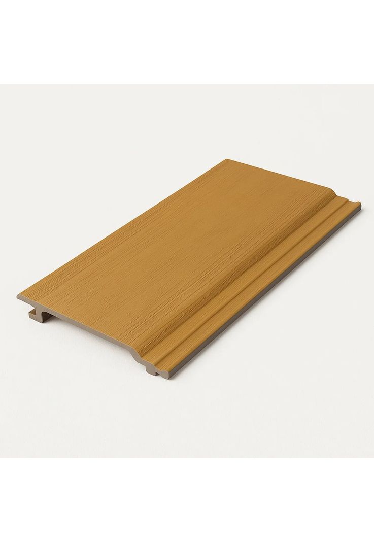 Pack de 5 Revestimientos Siding Plano WPC exterior Color Madera Clara-0