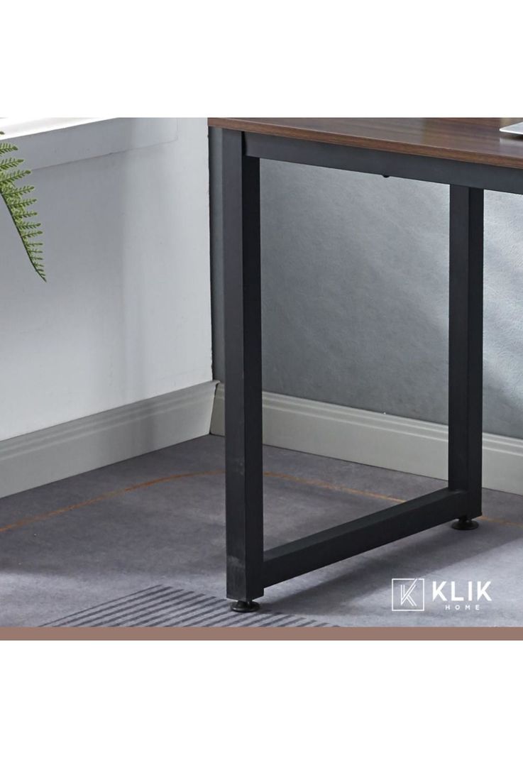 Escritorio Industrial Home Office - Madera Oscura Walnut-7