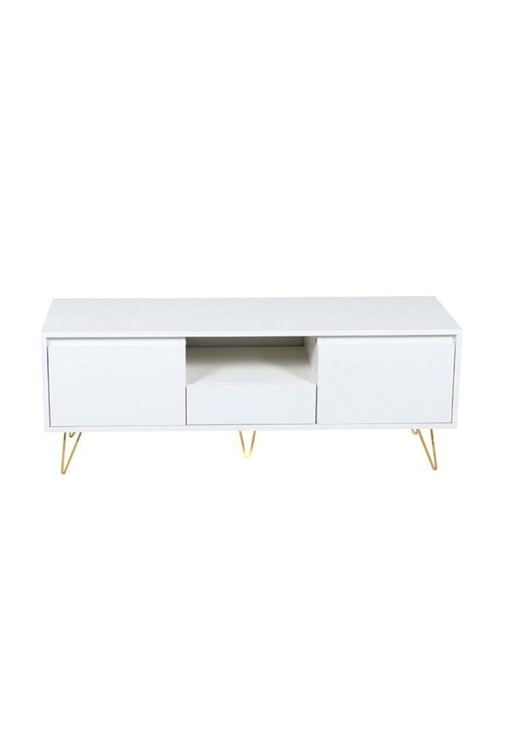 Rack de TV o Buffet con Cajones Simply White-0