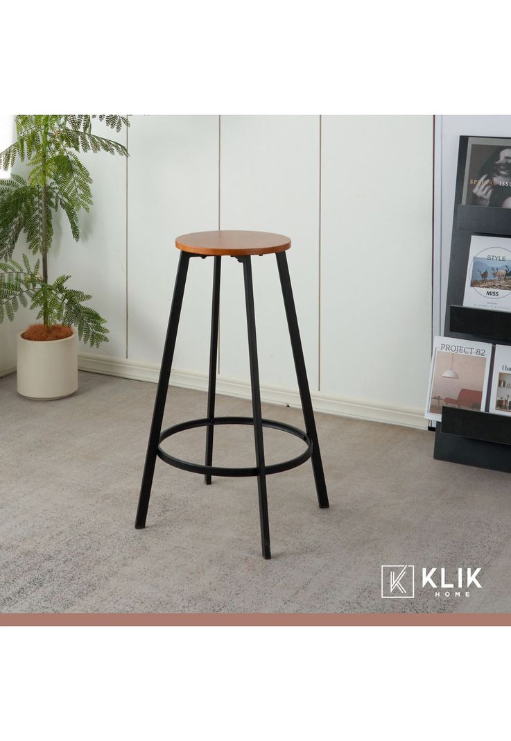 Pack de 4 Pisos taburete de bar elipse industrial-1