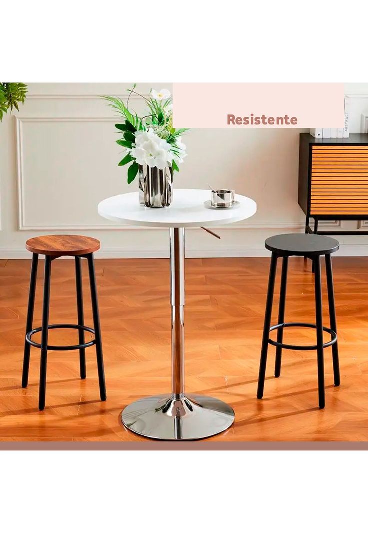 Pack de 4 Pisos taburete de bar elipse industrial-6