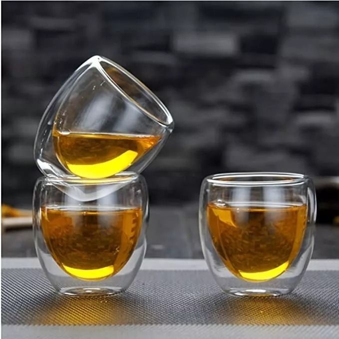 Set 4 Tazas Espresso Doble Pared 250ml Frio, Caliente Norplat-3