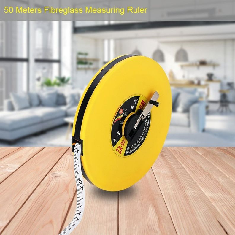 Huincha Medir 50 Metros Fibra Vidrio Cinta Metrica - Norplat-3