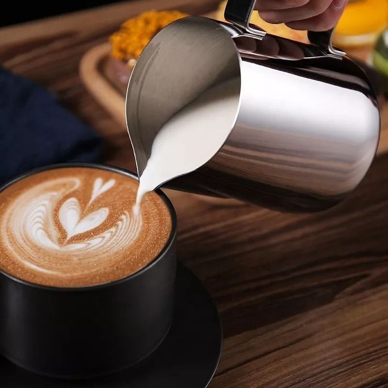 Jarra Para Texturizar Leche 350ml Espuma Latte Barista Norplat-1