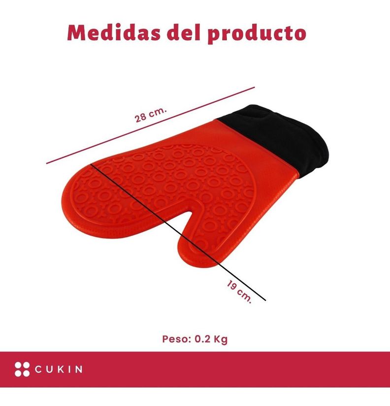 Guante De Silicona Toma Olla Con Relleno De Algodón - Norplat-2