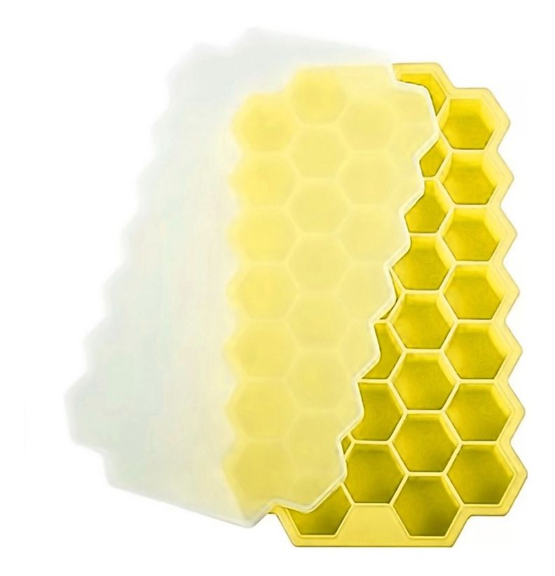 Molde De Silicona Para 37 Mini Cubos De Hielo Panel De Abeja - Norplat-0