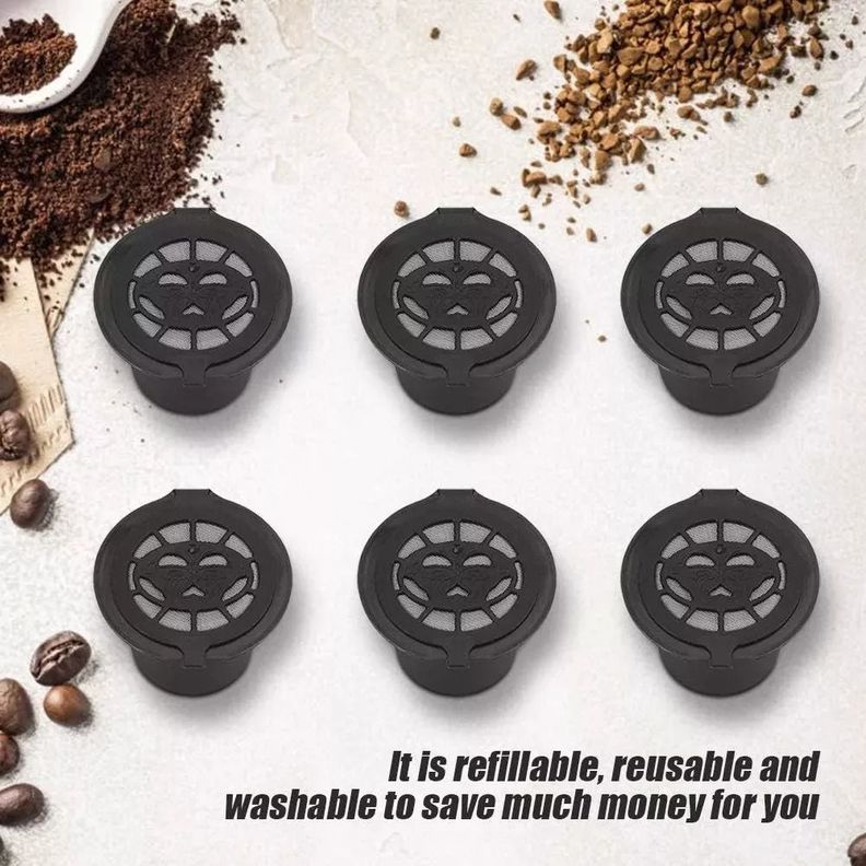 6 Capsulas Cafe Reutilizable Para Cafetera Nespresso Norplat-3