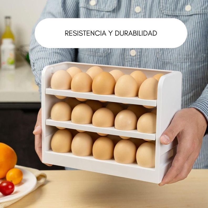 Organizador De 30 Huevos Caja Huevera Refrigerador - Norplat-3
