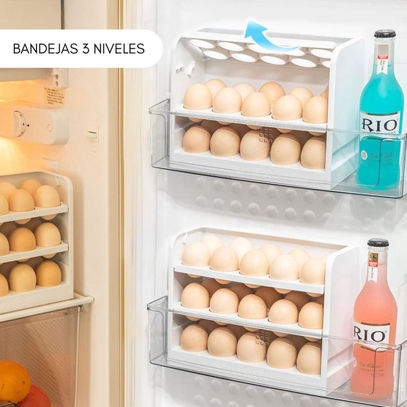 Organizador De 30 Huevos Caja Huevera Refrigerador - Norplat-4